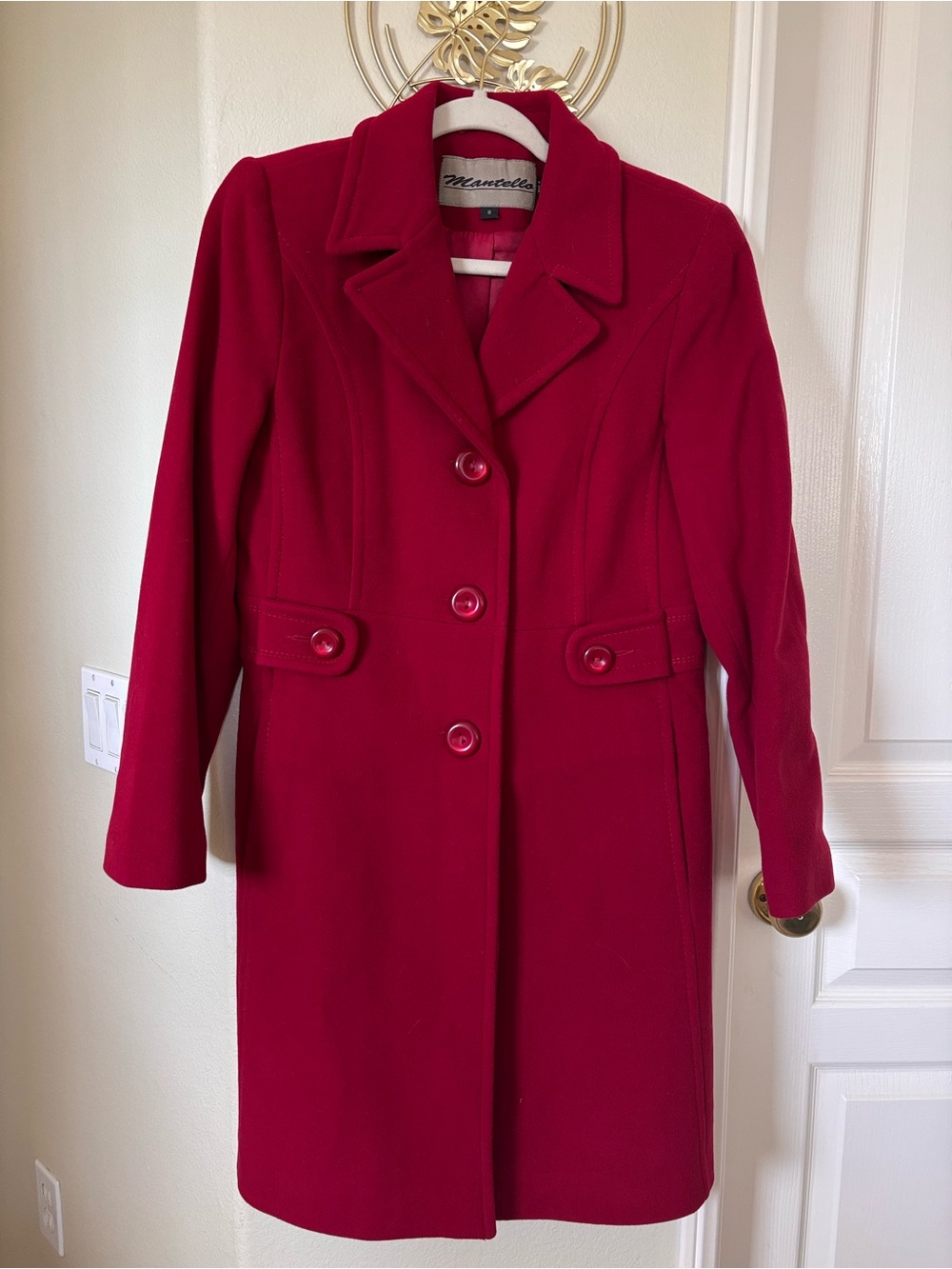 Marmot Women's Red Wool Pea Coat